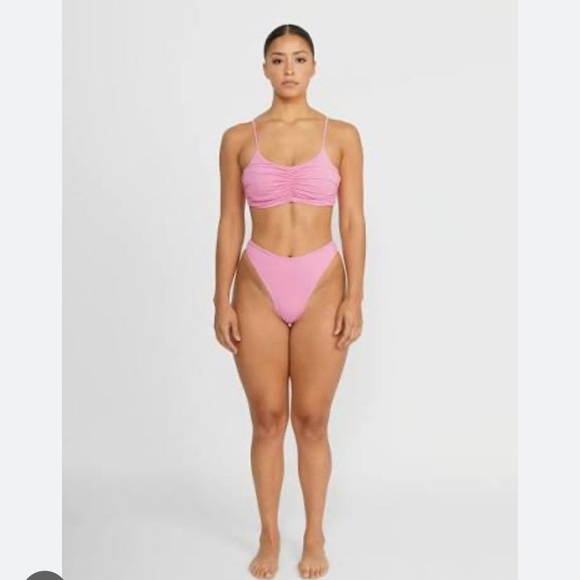 Riot Swim Reese Bubblegum Bikini Top S - Picture 1 of 4